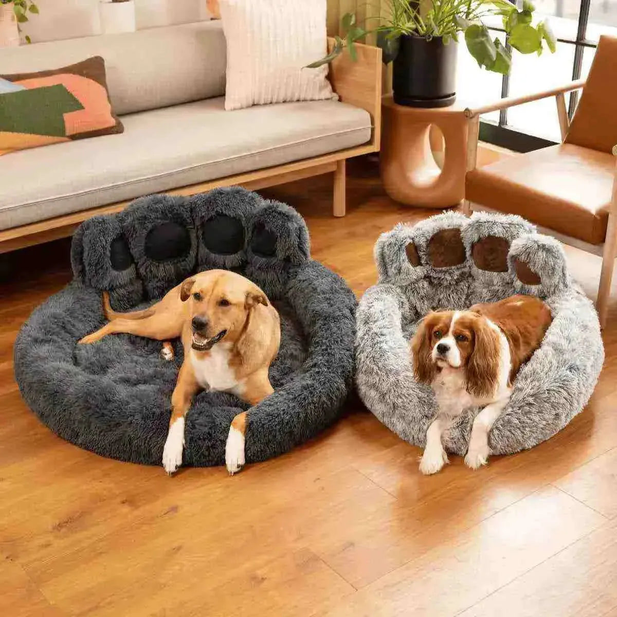 Cama Nuvem com Quatro Patas Sem Zíper no Assento, Lavável para Cães e Gatos - Mundo Animalito