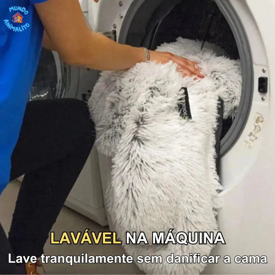 Cama Nuvem Para Pets com 4 Patas Lavável Calmante e Anti Ansiedade