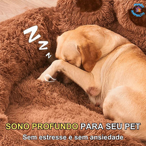 Cama Nuvem Para Pets com 4 Patas, Lavável, Calmante e Anti Ansiedade