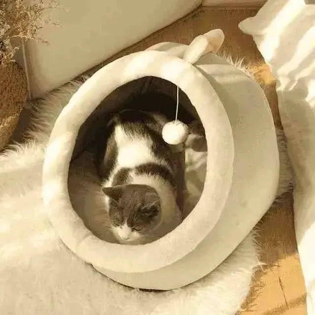 Cama Para Gatos Iglu Super Aconchegante - Mundo Animalito