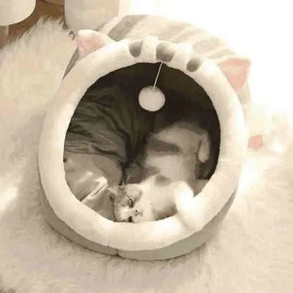 Cama Para Gatos Iglu Super Aconchegante - Mundo Animalito