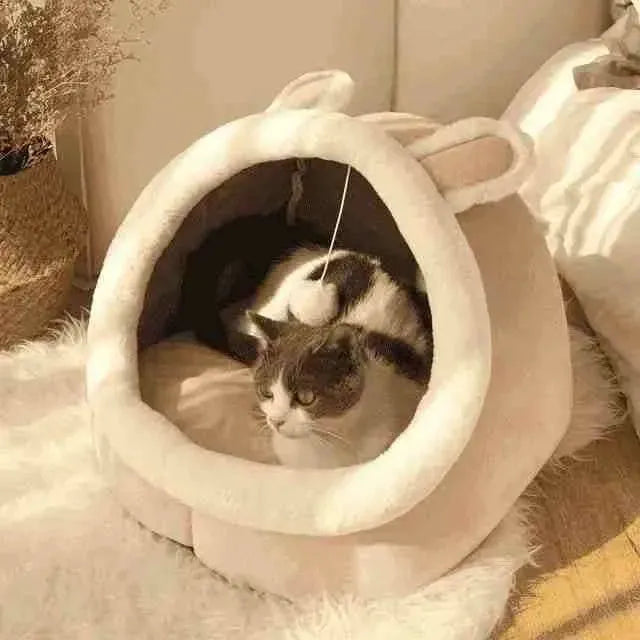 Cama Para Gatos Iglu Super Aconchegante - Mundo Animalito