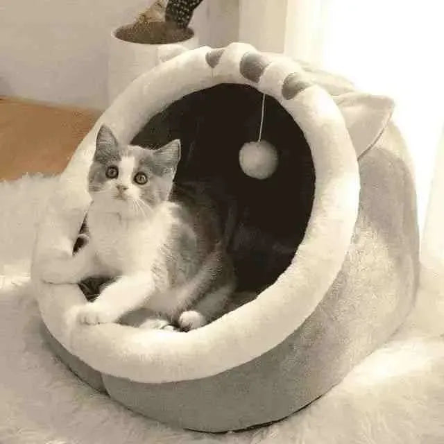 Cama Para Gatos Iglu Super Aconchegante - Mundo Animalito