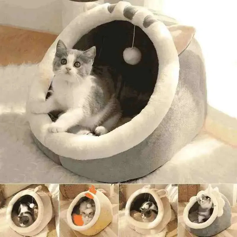 Cama Para Gatos Iglu Super Aconchegante - Mundo Animalito