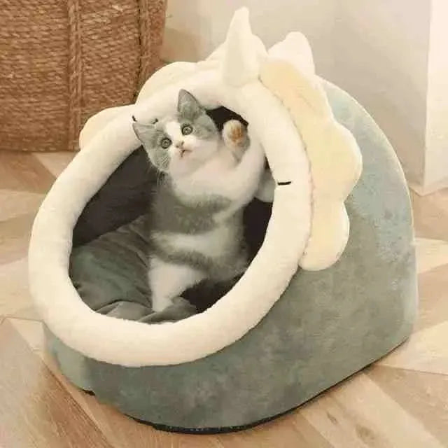 Cama Para Gatos Iglu Super Aconchegante - Mundo Animalito