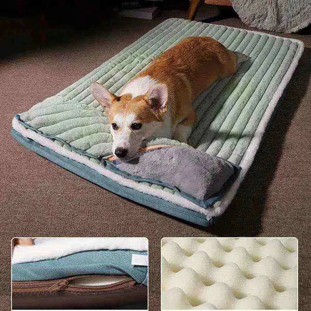 Cama para Pets Lavável Com Zíper e Travesseiro Removível - Mundo Animalito