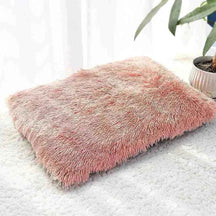 Cama Peluciada Nuvem Retangular com Zíper para Cachorros e Gatos - Mundo Animalito