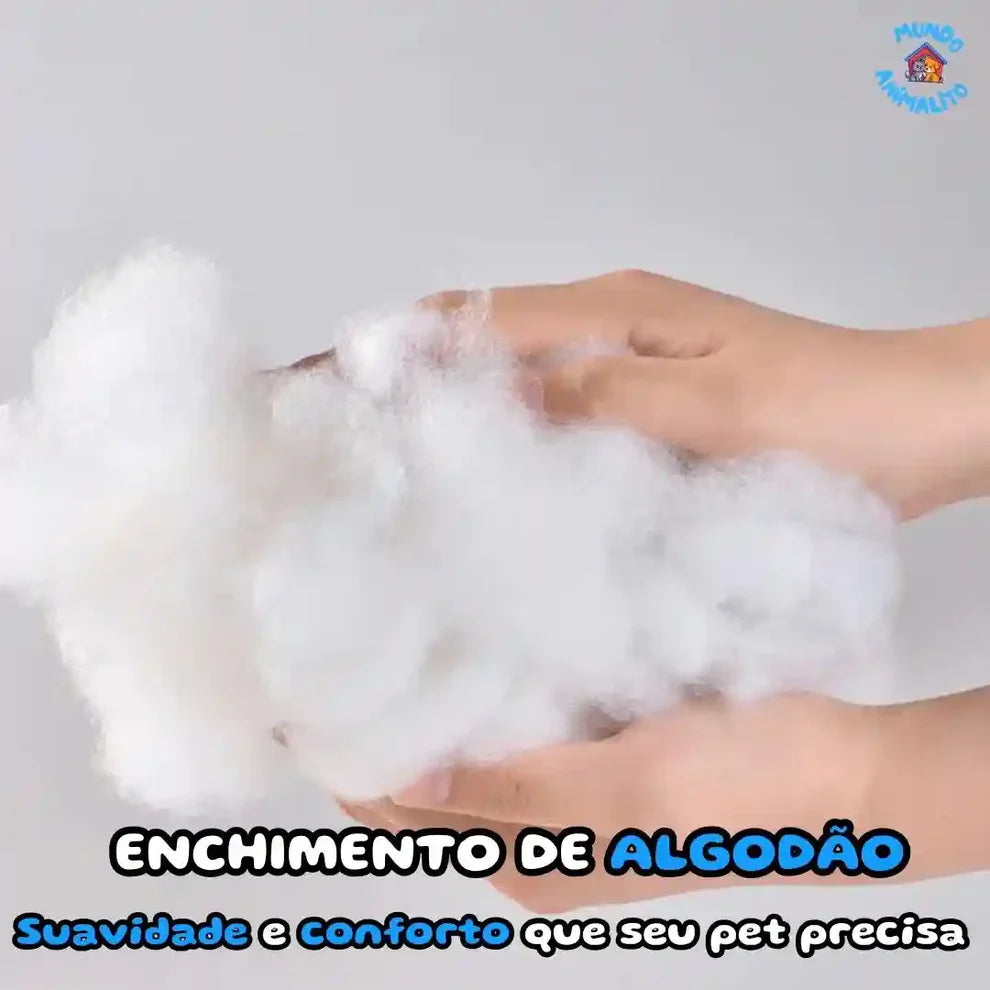 Cama Nuvem Redonda com Quatro Patas – Lavável, Macia e Aconchegante para Cães de Pequeno a Grande Porte