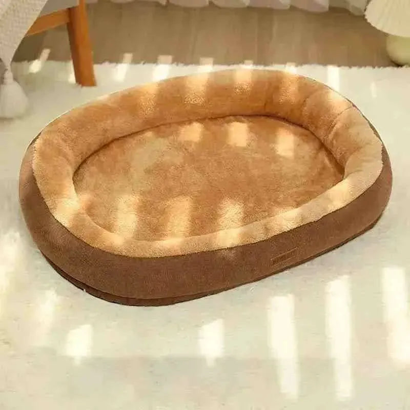 Cama Redonda para Cães e Gatos com Zíper, Lavável e Antiderrapante - Mundo Animalito