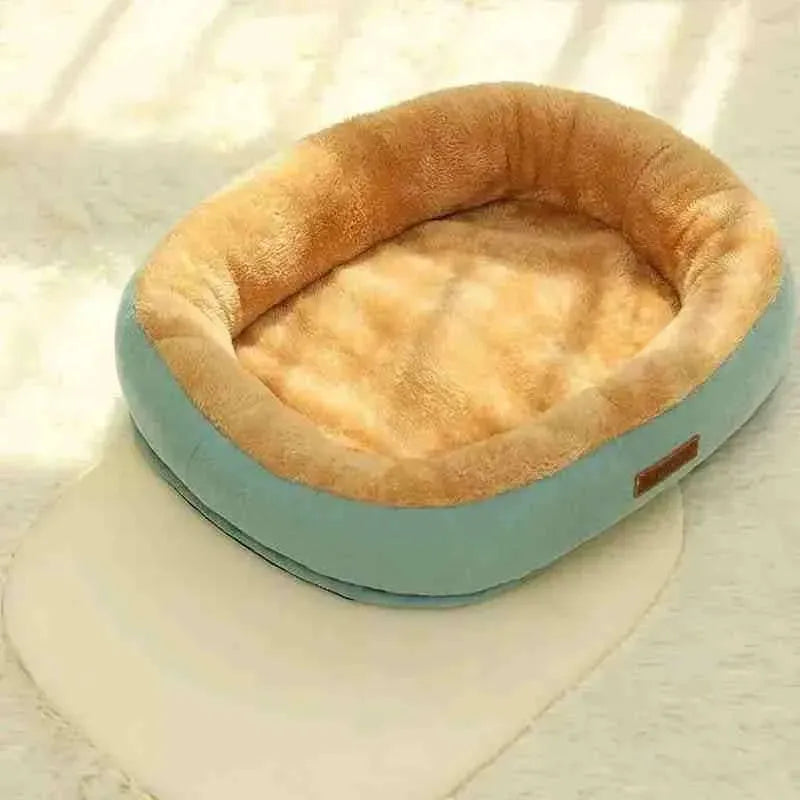 Cama Redonda para Cães e Gatos com Zíper, Lavável e Antiderrapante - Mundo Animalito