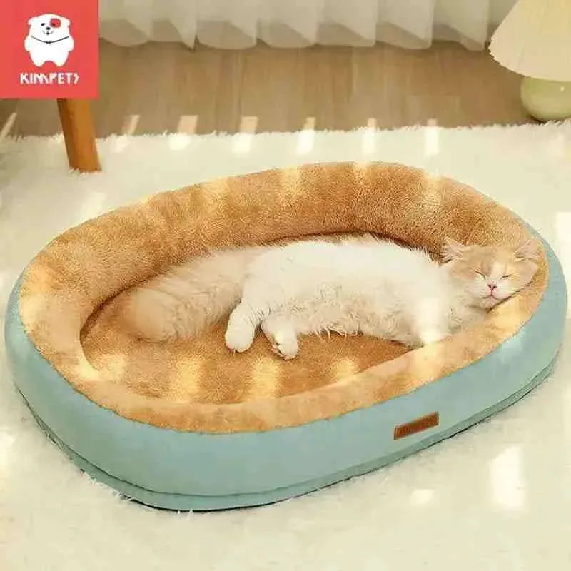 Cama Redonda para Cães e Gatos com Zíper, Lavável e Antiderrapante - Mundo Animalito