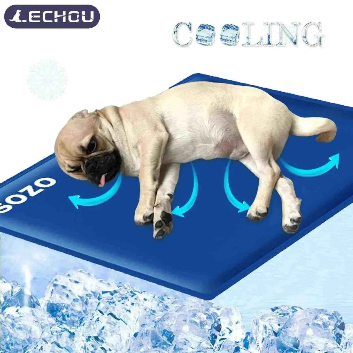 Colchão Gelado em Gel para Cães e Gatos | Mundo Animalito - Mundo Animalito