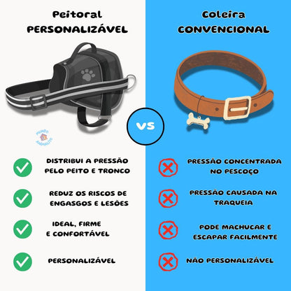coleira peitoral