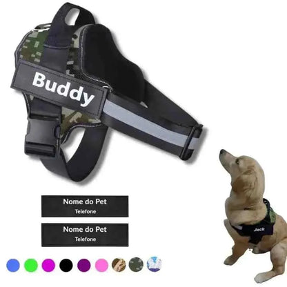 Coleira Peitoral Personalizada Safe Buddy - Mundo Animalito