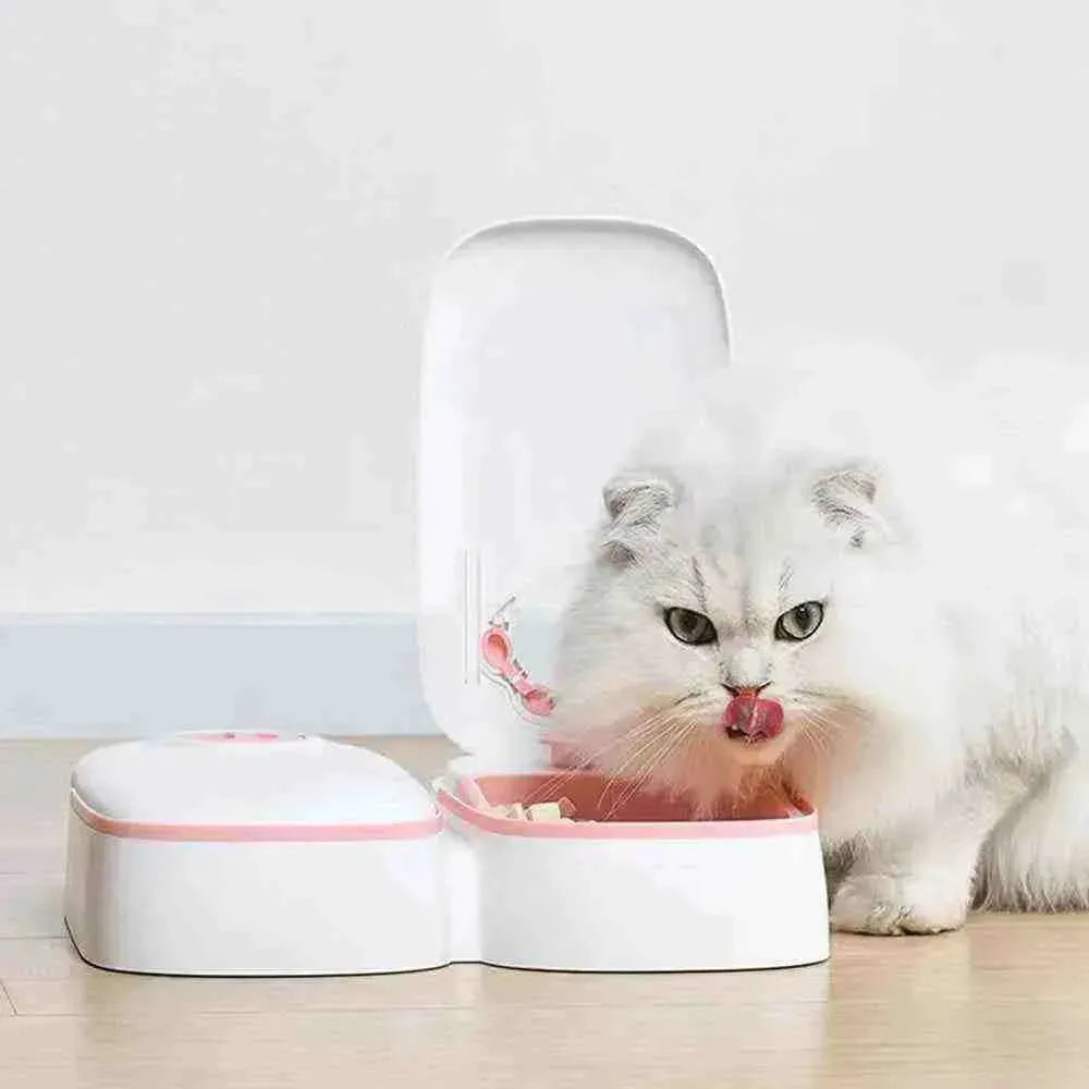 Comedouro Alimentador Automático com Temporizador para Cães e Gatos - Mundo Animalito