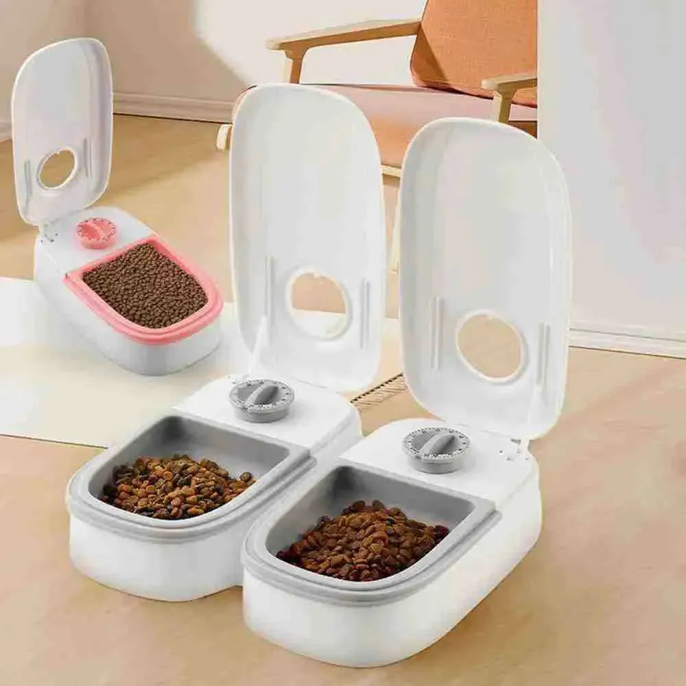 Comedouro Alimentador Automático com Temporizador para Cães e Gatos - Mundo Animalito