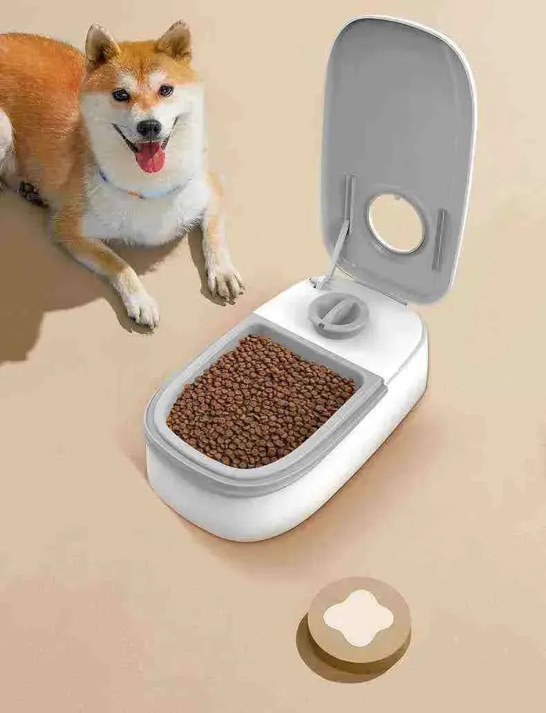 Comedouro Alimentador Automático com Temporizador para Cães e Gatos - Mundo Animalito