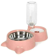 Comedouro Compacto com Dispenser de Água - Mundo Animalito