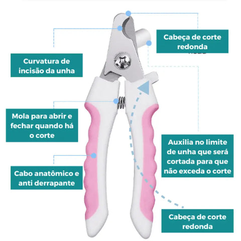 Alicate Cortador de Unha para Cachorros e Gatos
