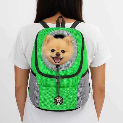 Mochila Canguru para Cachorro — Transporte Frontal e Traseiro Até 12 kg