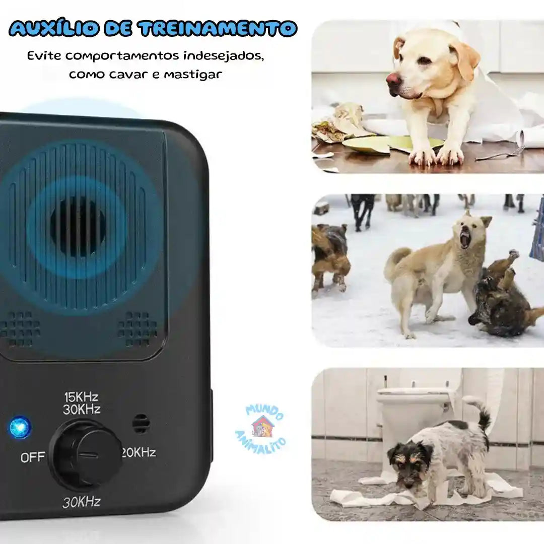 Dispositivo Anti Latido Ultrassônico, Recarregável a Prova D'Água para Cães