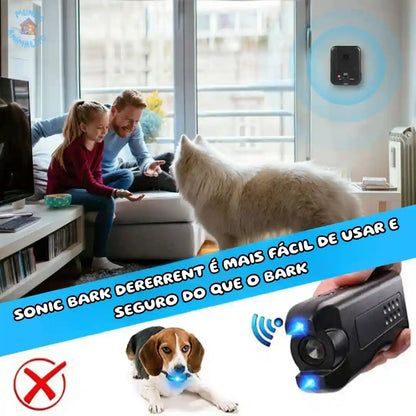 Dispositivo Anti Latido Ultrassônico, Recarregável a Prova D'Água para Cães