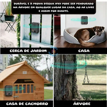 Dispositivo Anti Latido Ultrassônico, Recarregável a Prova D'Água para Cães - Mundo Animalito