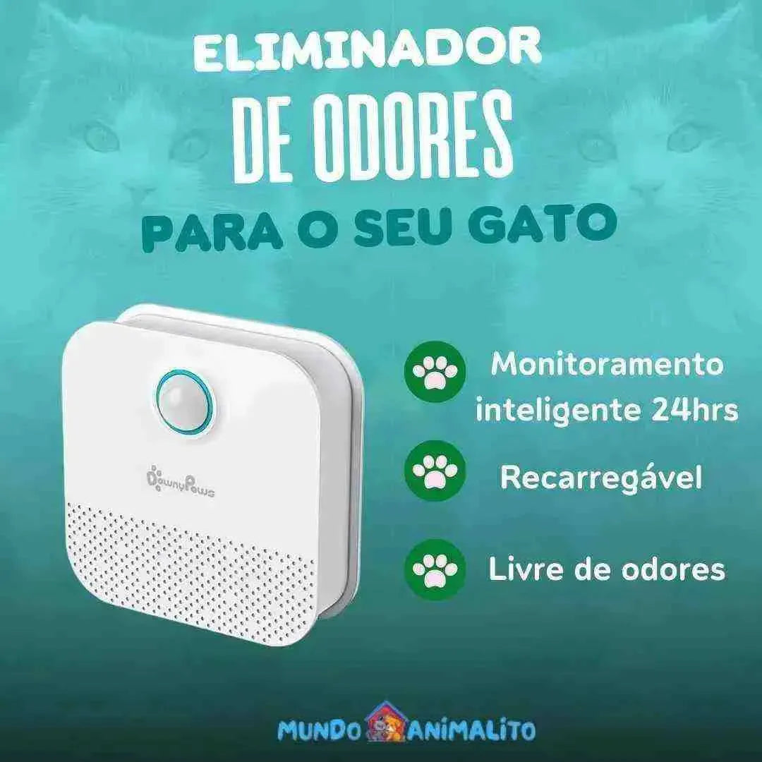 Dispositivo Eliminador de Odor Automático Recarregável para Gatos - Mundo Animalito