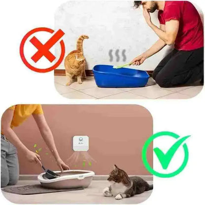 Dispositivo Eliminador de Odor Automático Recarregável para Gatos - Mundo Animalito