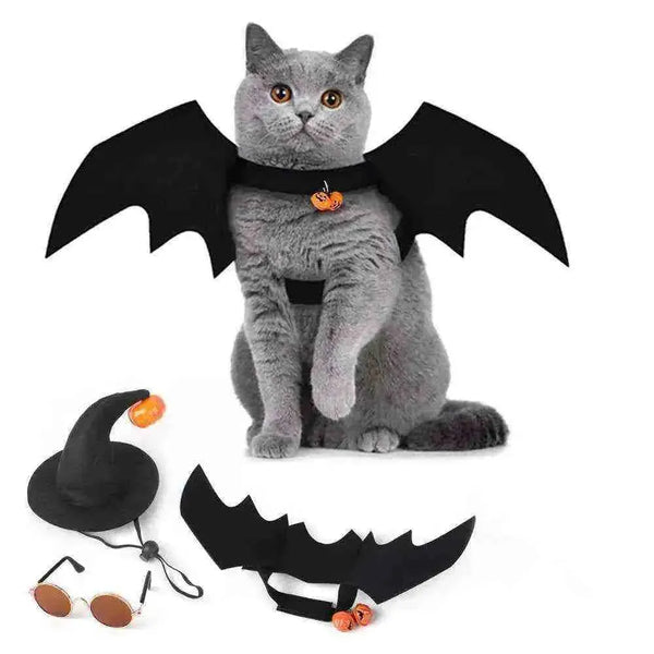 Fantasia para Gatos - Morcego com Sinos Halloween - Mundo Animalito