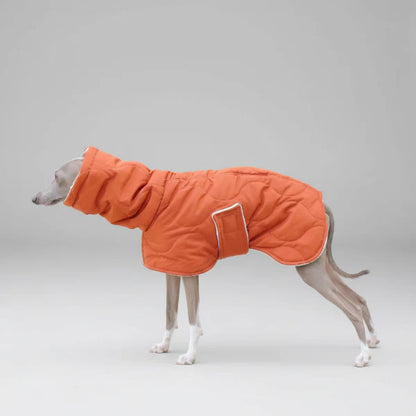 Casaco Impermeável Alcolchoado e Ajustável para Galgo Italiano e Whippet