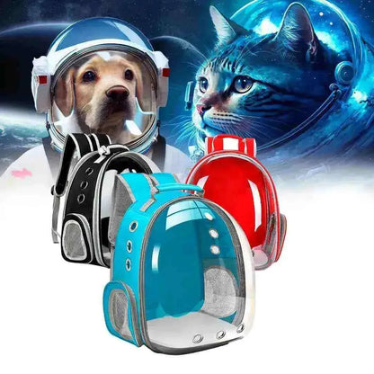 Mochila Pet Astronauta de Acrílico com Visão Panorâmica - Mundo Animalito