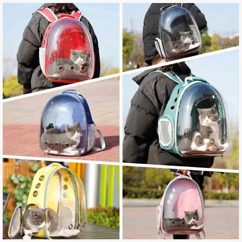 Mochila Pet Astronauta de Acrílico com Visão Panorâmica - Mundo Animalito