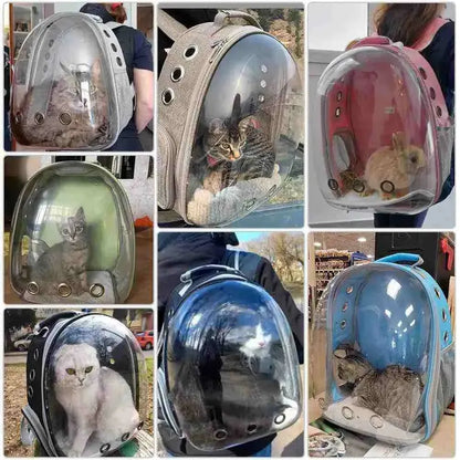 Mochila Pet Astronauta de Acrílico com Visão Panorâmica - Mundo Animalito