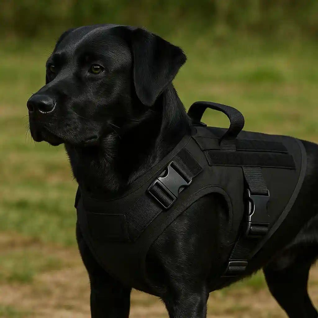 Peitoral Militar Anti Puxão para Cachorros - Mundo Animalito