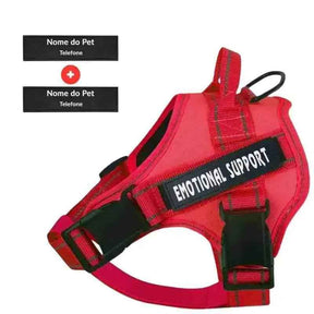 Peitoral Personalizado para Cachorros com 2 Tags - Mundo Animalito