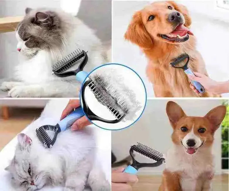 Pente Removedor de Pelos para Cães e Gatos - Removedor de Pelos Pet - Mundo Animalito