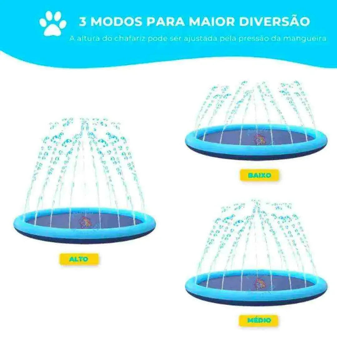 Piscina para Cachorro Pequeno, Médio e Grande com Chafariz - Mundo Animalito