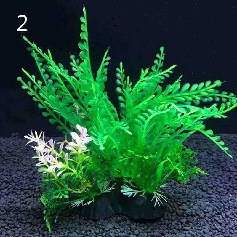 Plantas Artificiais para Decoração de Aquário para Peixes - 12 Tipos - Mundo Animalito