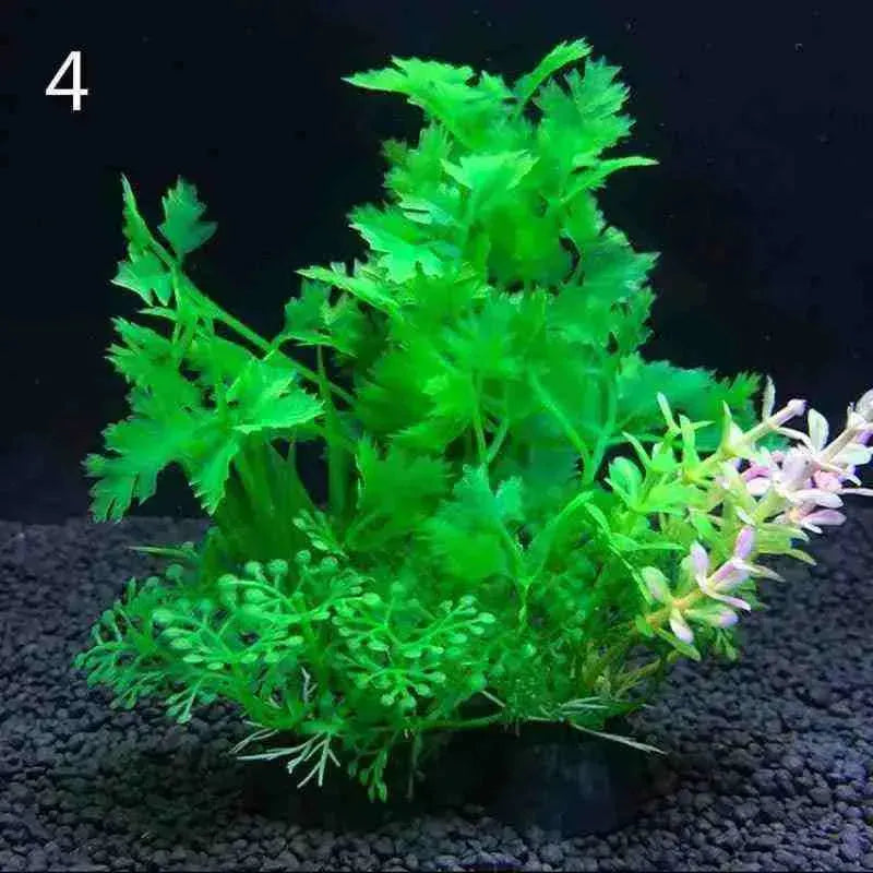 Plantas Artificiais para Decoração de Aquário para Peixes - 12 Tipos - Mundo Animalito