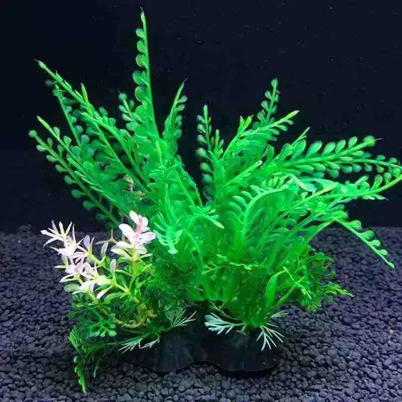 Plantas Artificiais para Decoração de Aquário para Peixes - 12 Tipos - Mundo Animalito