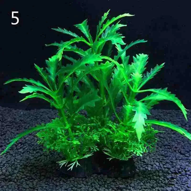 Plantas Artificiais para Decoração de Aquário para Peixes - 12 Tipos - Mundo Animalito