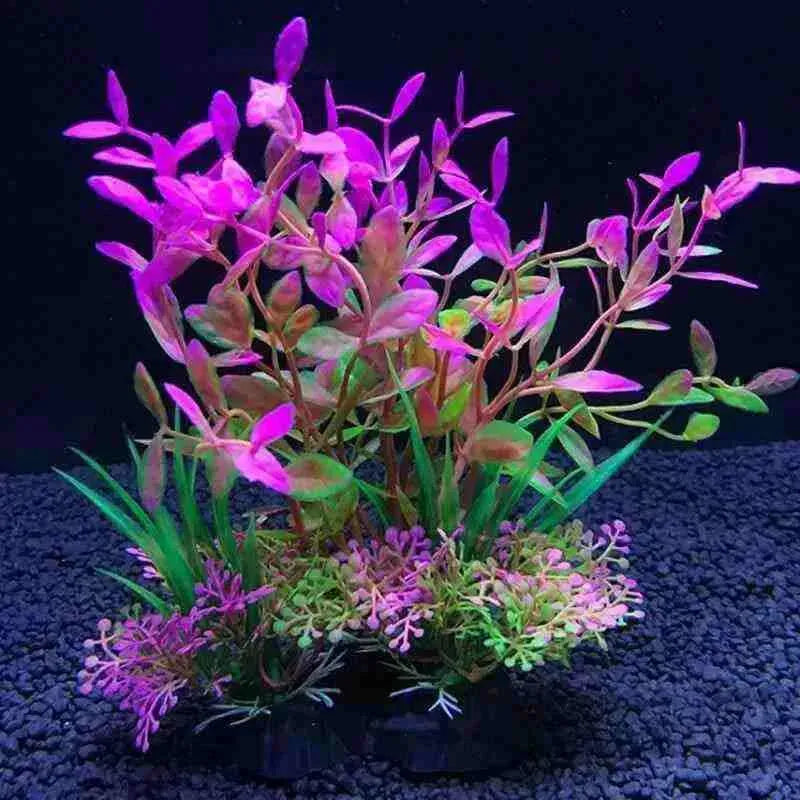 Plantas Artificiais para Decoração de Aquário para Peixes - 12 Tipos - Mundo Animalito