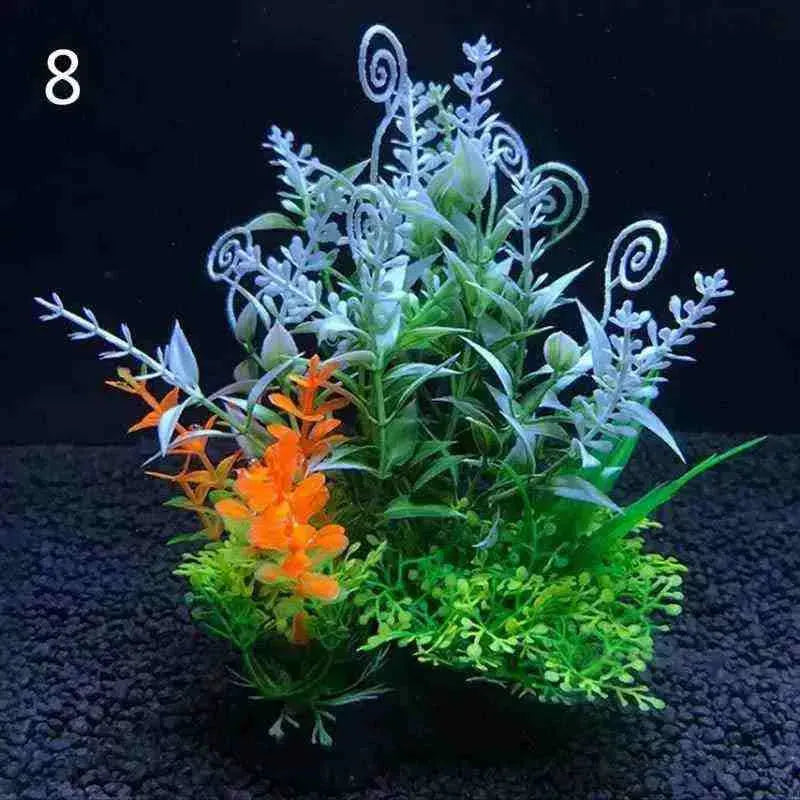 Plantas Artificiais para Decoração de Aquário para Peixes - 12 Tipos - Mundo Animalito