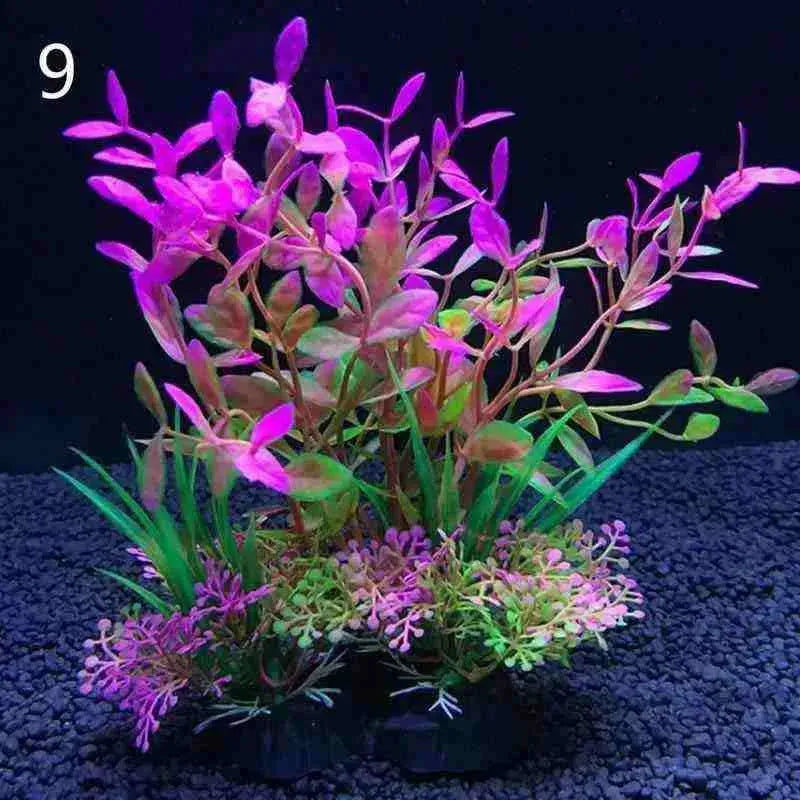 Plantas Artificiais para Decoração de Aquário para Peixes - 12 Tipos - Mundo Animalito