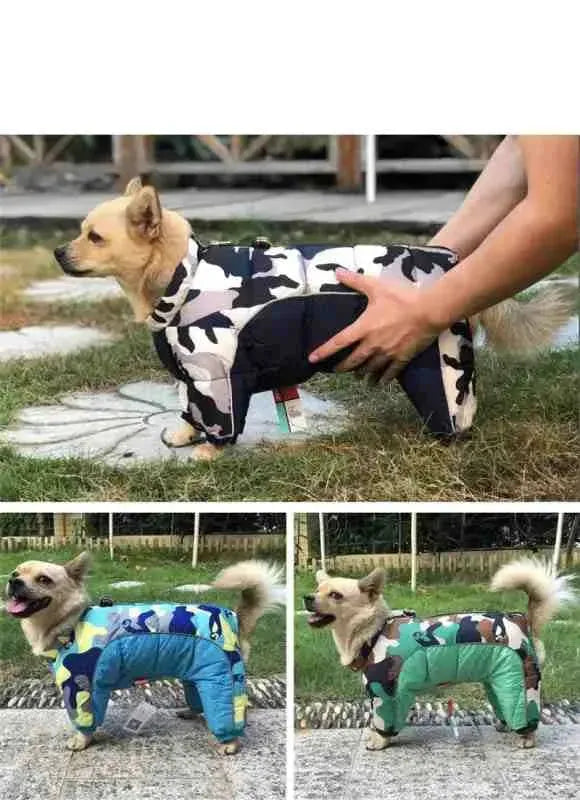 Roupa de Frio Acolchoada e Impermeável para Cachorros - Mundo Animalito