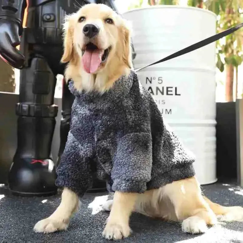 Roupa de Frio de Lã de Cordeiro para Cachorros - Mundo Animalito