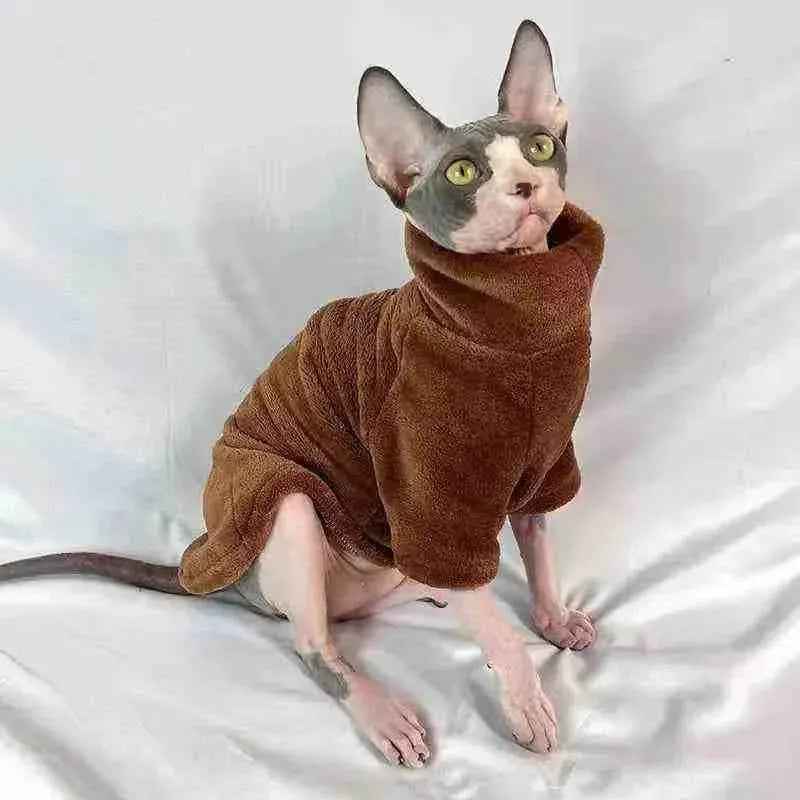 Roupa de Frio para Gatos | Moletom de Inverno para Gatos - Mundo Animalito