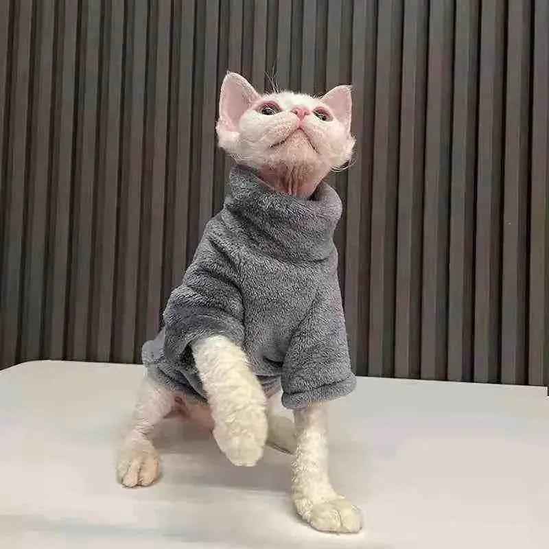 Roupa de Frio para Gatos | Moletom de Inverno para Gatos - Mundo Animalito