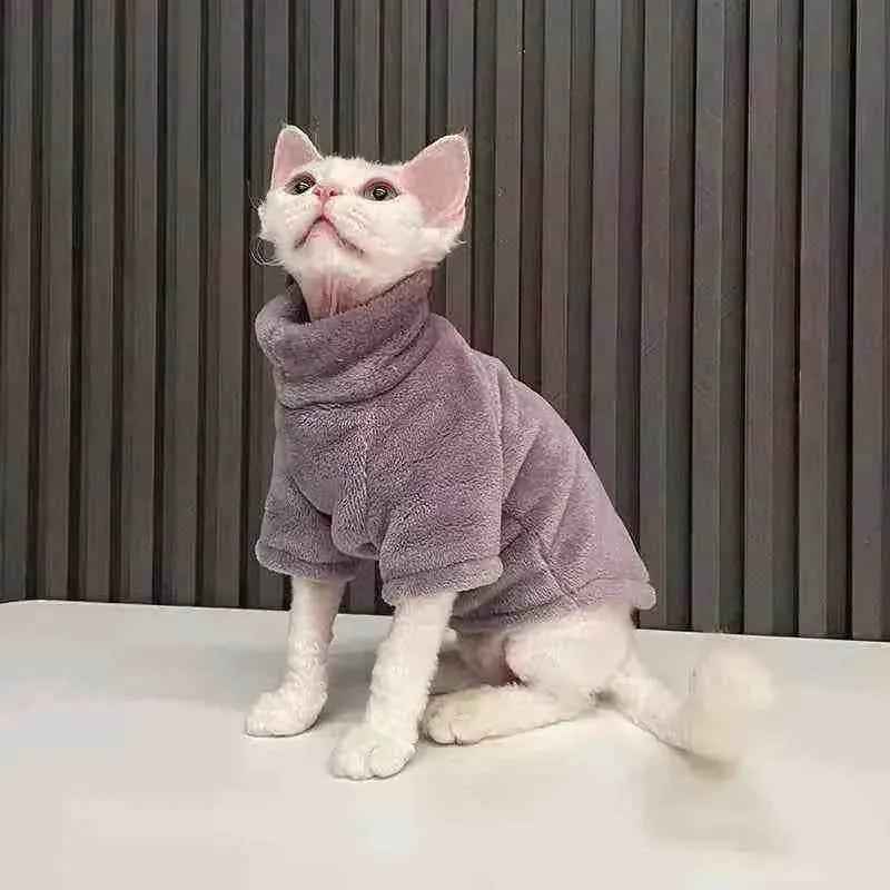 Roupa de Frio para Gatos | Moletom de Inverno para Gatos - Mundo Animalito